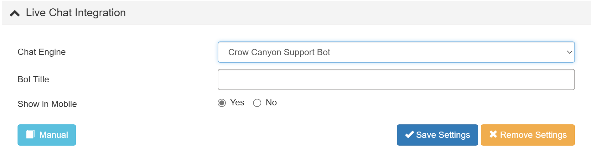 Live chat integration crow canyon support