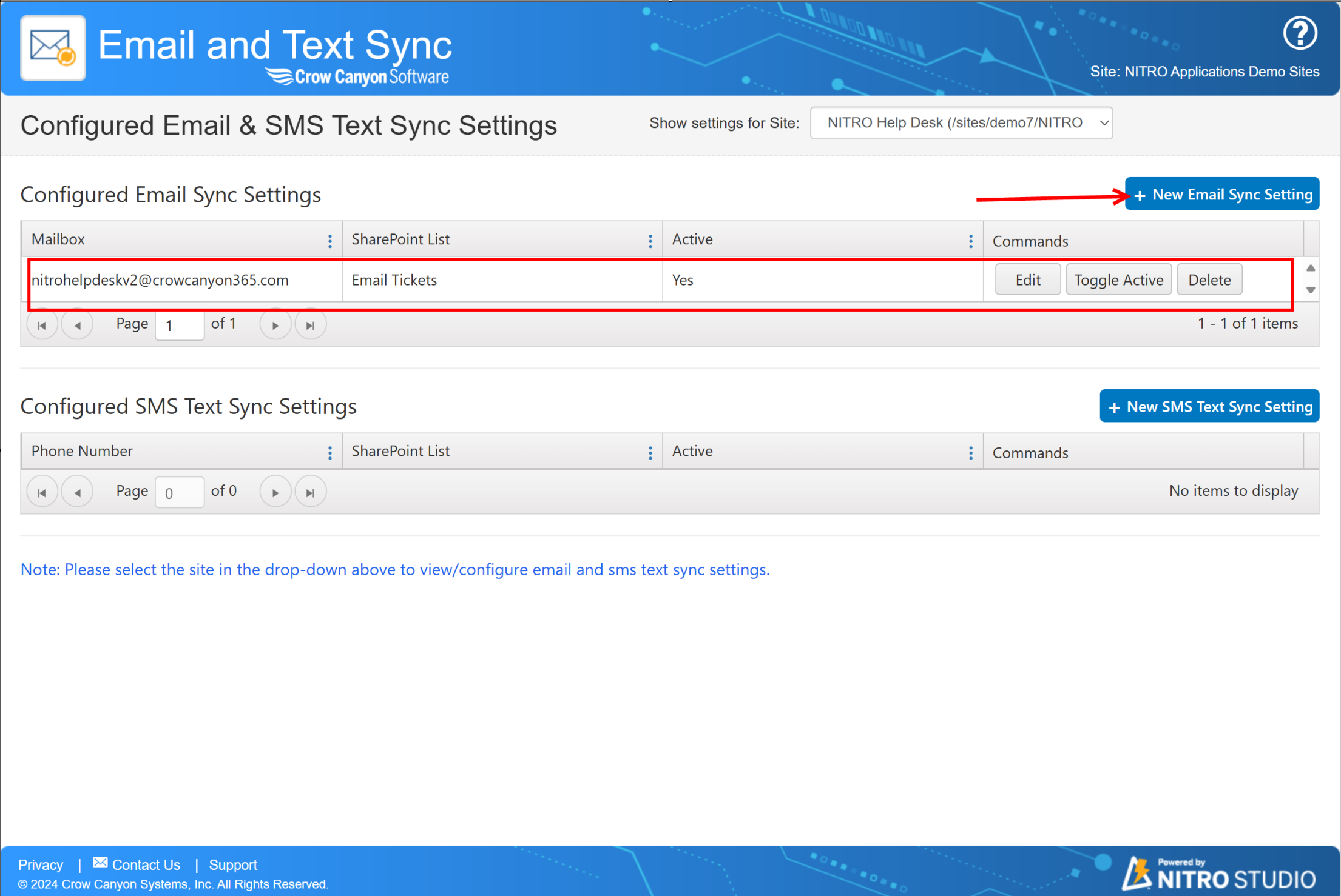Email Sync app