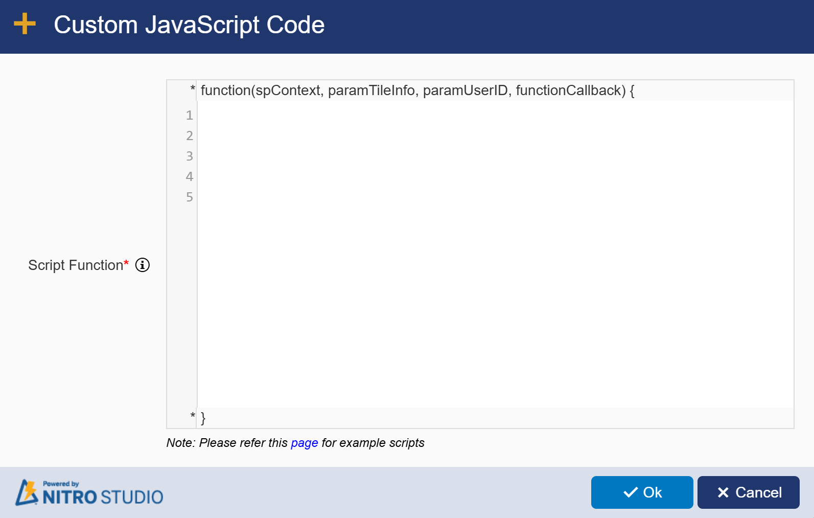 custom javasript window