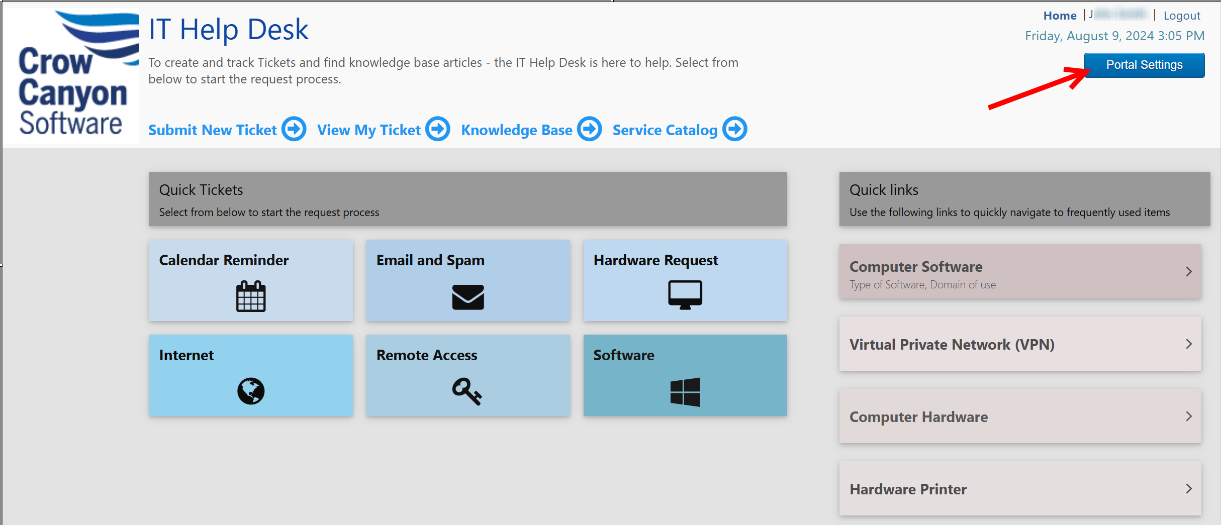 Portal Settings 1