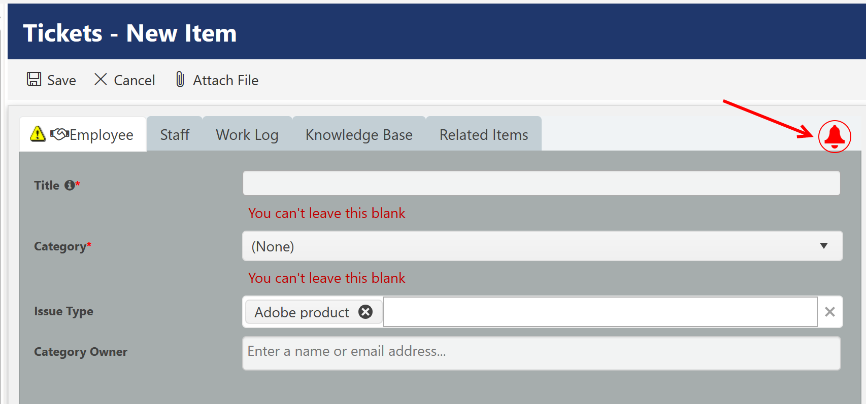 Required column value is true